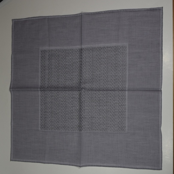 ZILLI LOGO GRAY Sartorial POCKET SQUARE - Picture 6 of 8
